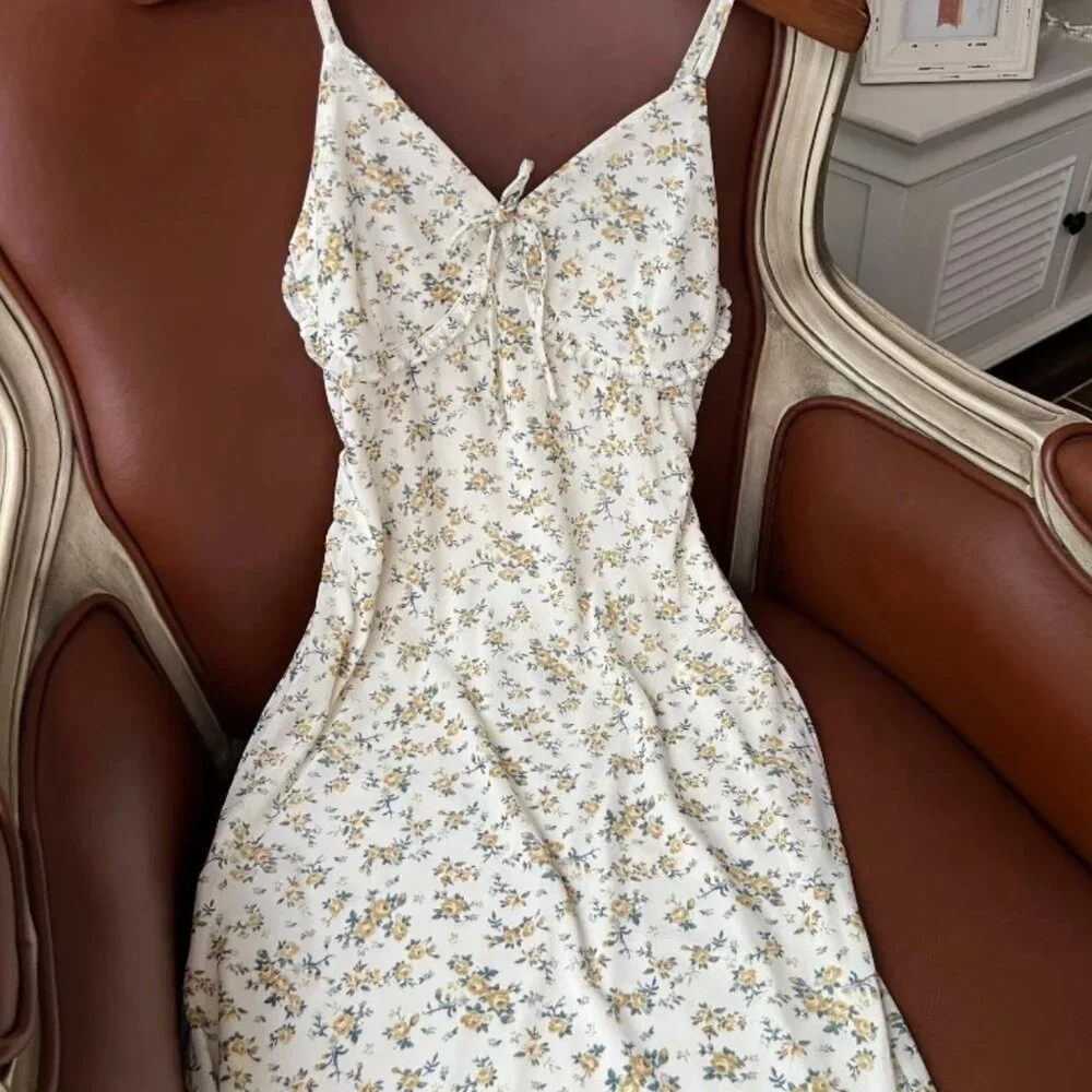 NWT Mesh Summer Floral Maxi Dress - Picture 2 of 5